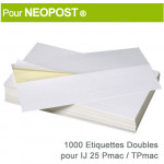 Etiquettes Doubles pour Neopost ® IJ 25 Pmac-Tpmac