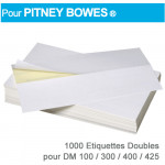 Etiquettes Doubles pour Pitney Bowes ® DM 100-300-400-425