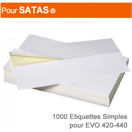 Etiquettes Simples pour Satas ® Evo 420-440