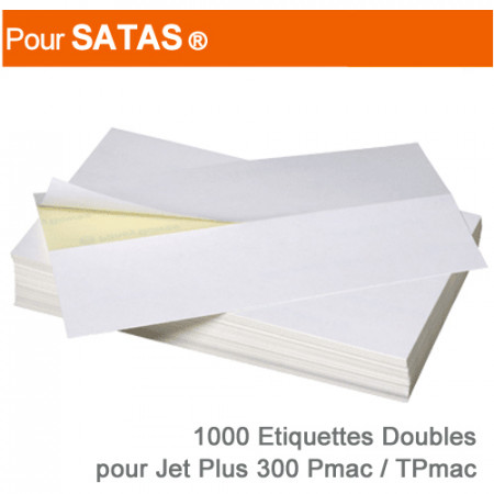 Etiquettes Doubles pour Satas ® Jet 300 Pmac-TPmac