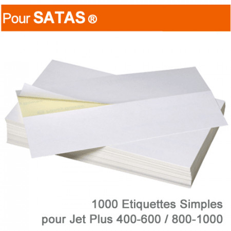Etiquettes Simples pour Satas ® Jet 400-600 / Jet 800-1000